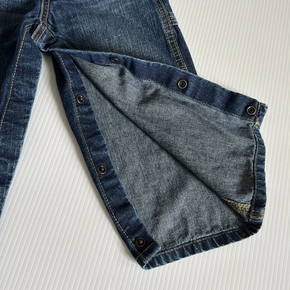 OshKosh B'Gosh Denim Overalls.  Size 24 months
